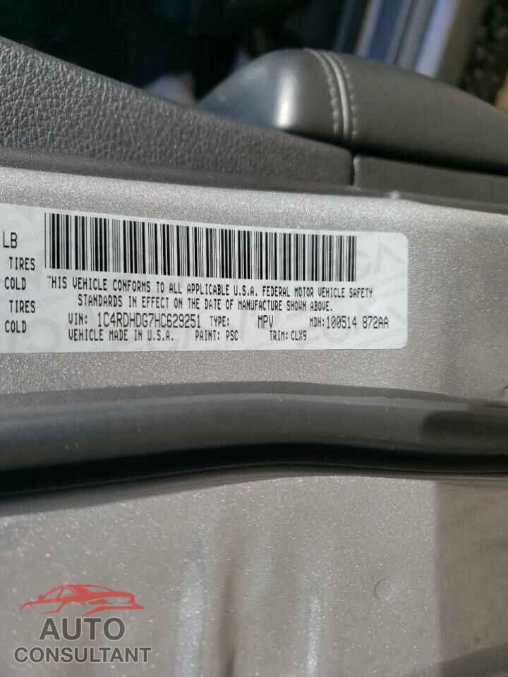 DODGE DURANGO 2017 - 1C4RDHDG7HC629251