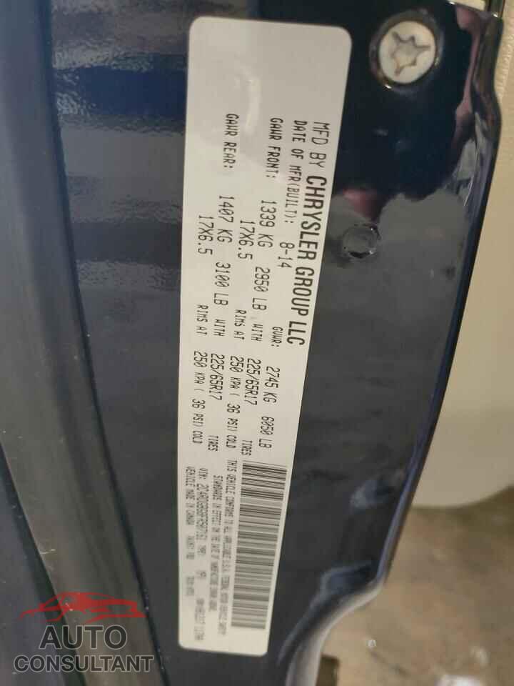 DODGE CARAVAN 2015 - 2C4RDGBG8FR507161