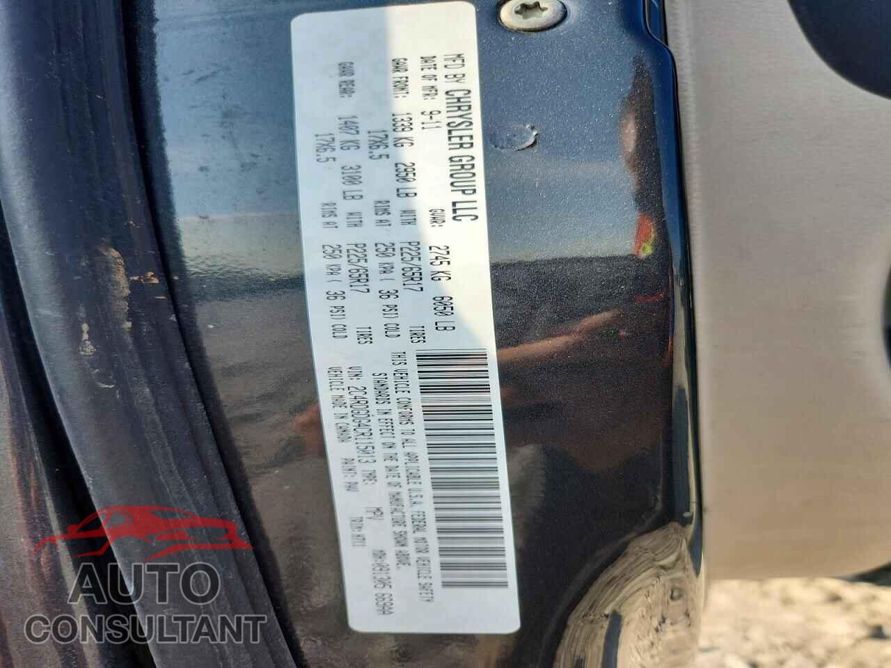 DODGE CARAVAN 2012 - 2C4RDGDG4CR115013