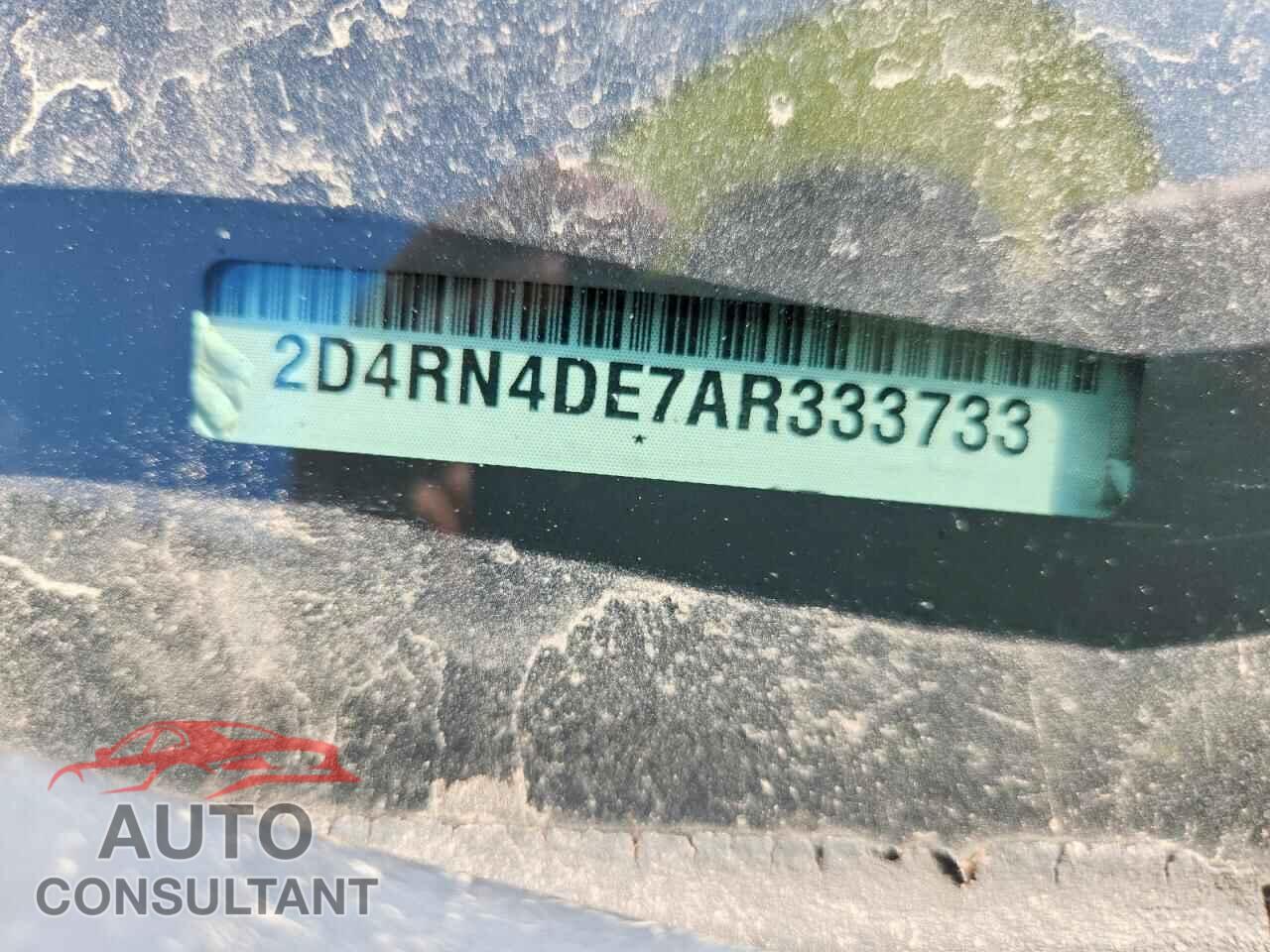 DODGE CARAVAN 2010 - 2D4RN4DE7AR333733