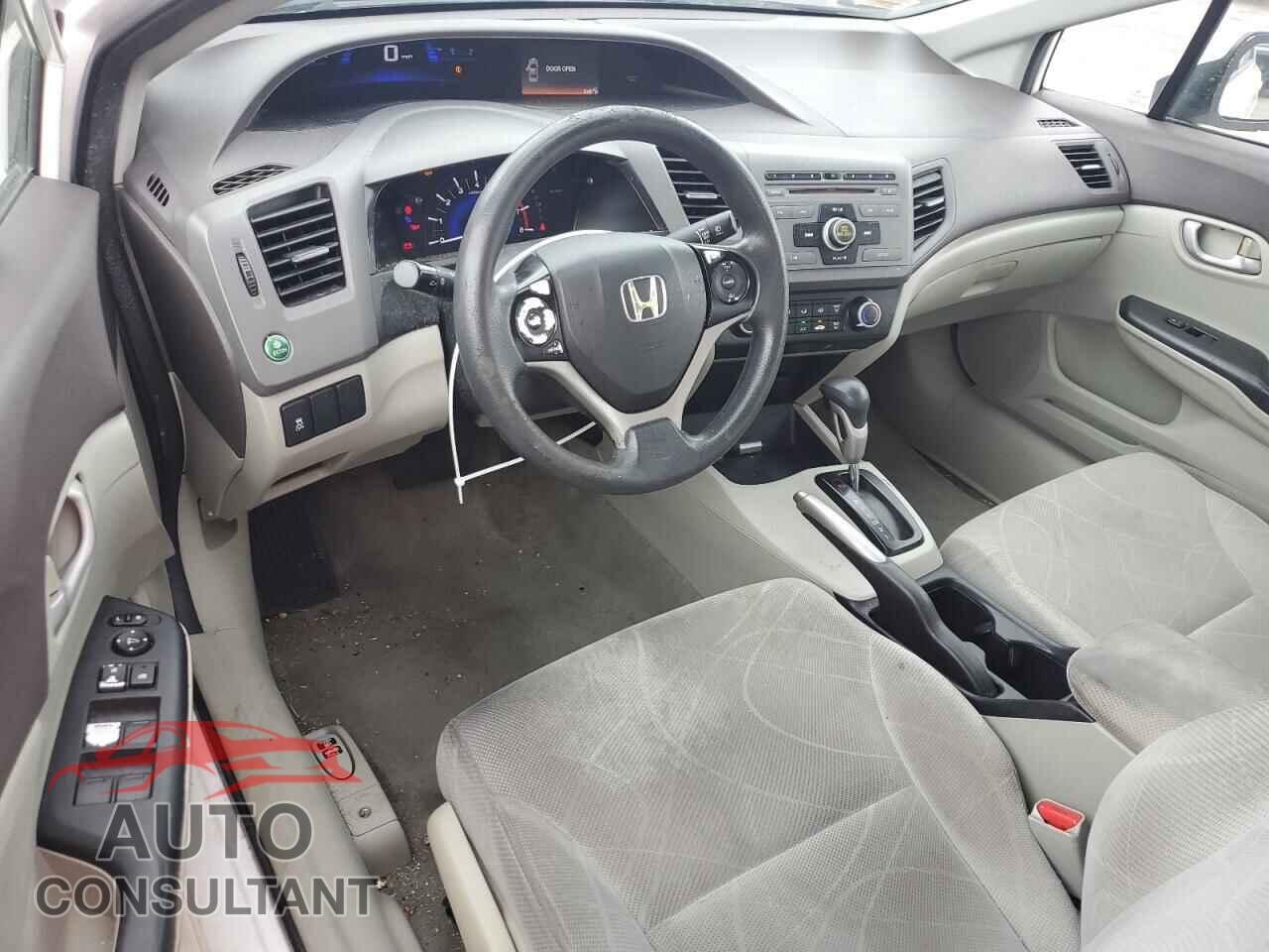 HONDA CIVIC 2012 - 19XFB2F58CE323596