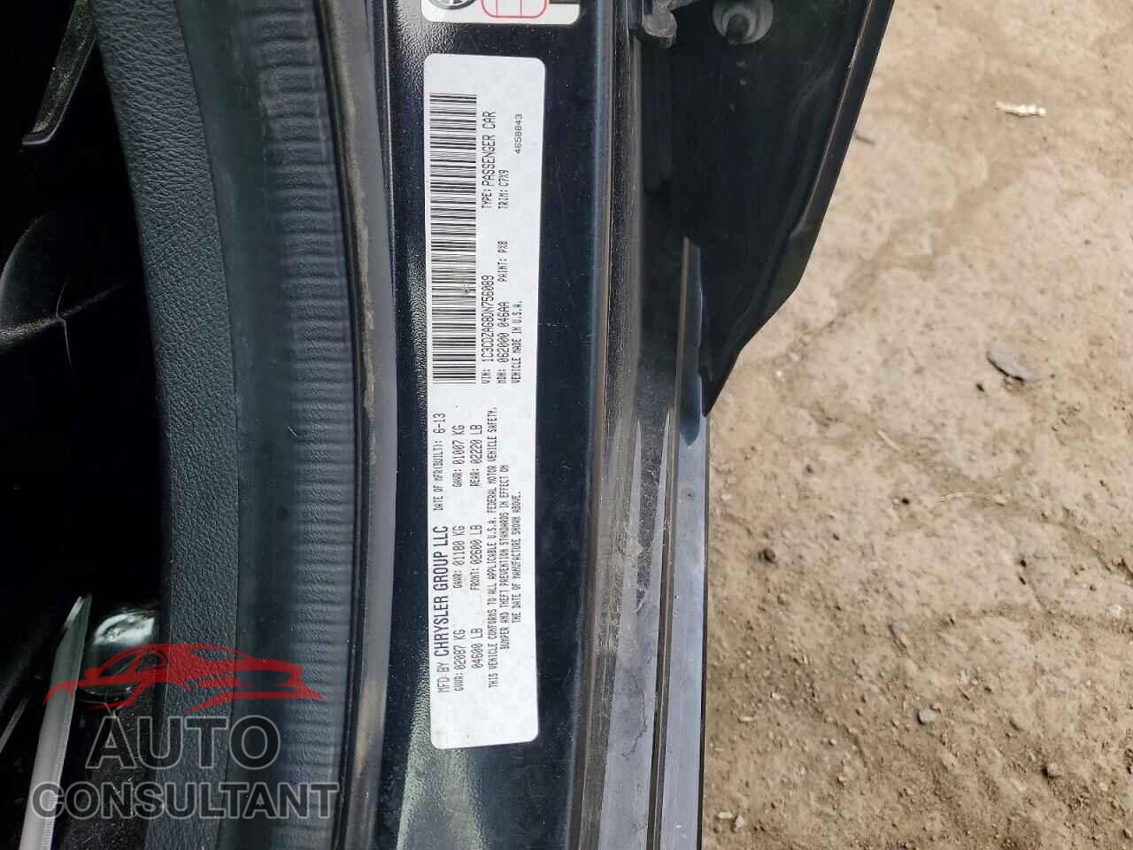 DODGE AVENGER 2013 - 1C3CDZAG8DN756089