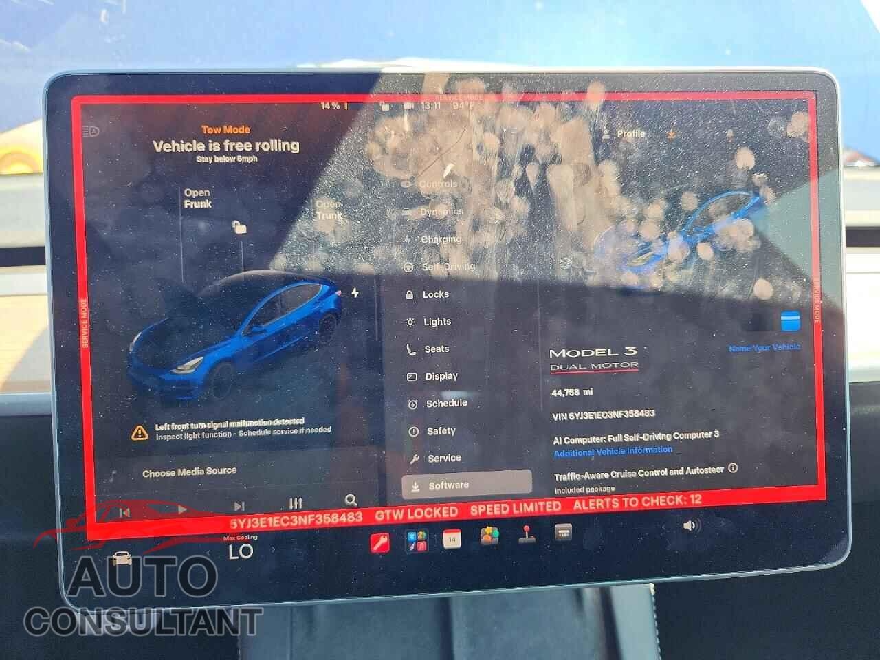 TESLA MODEL 3 2022 - 5YJ3E1EC3NF358483