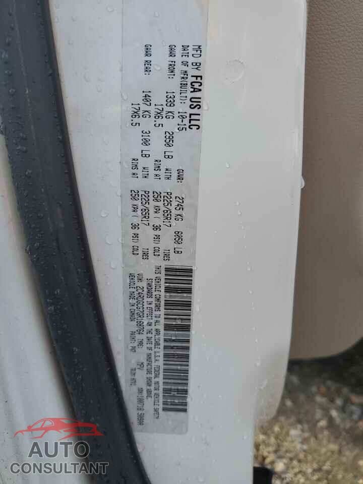 DODGE CARAVAN 2016 - 2C4RDGCG7GR168764