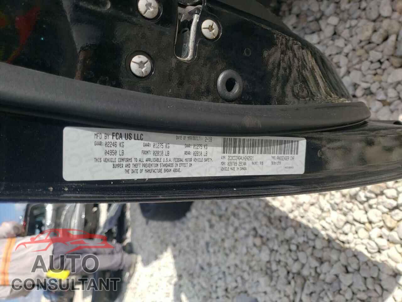 DODGE CHALLENGER 2018 - 2C3CDZAG4JH242521