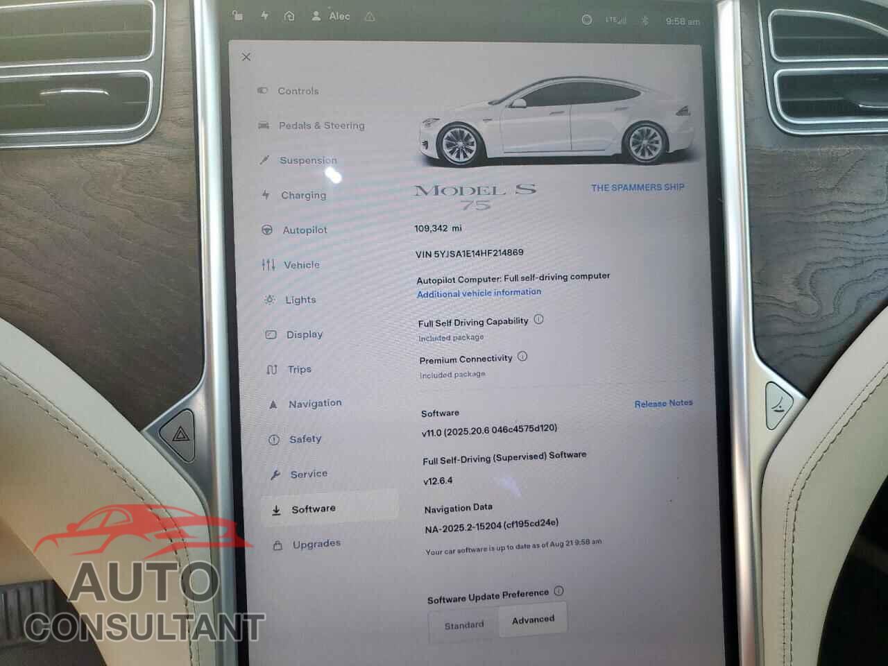 TESLA MODEL S 2017 - 5YJSA1E14HF214869