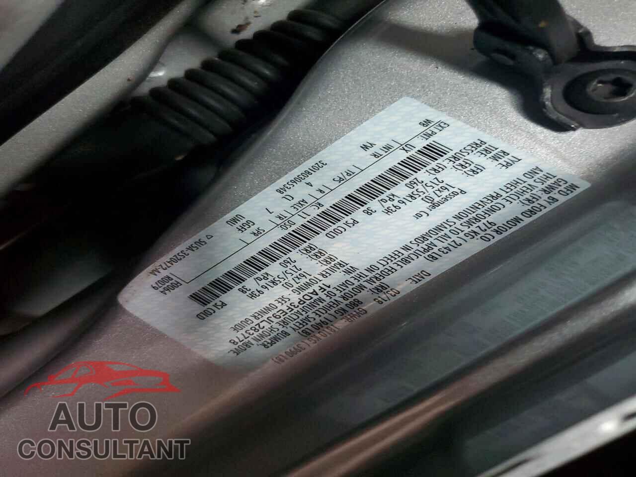 FORD FOCUS 2018 - 1FADP3FE9JL283778