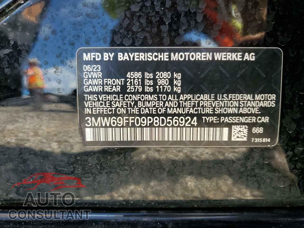 BMW 3 SERIES 2023 - 3MW69FF09P8D56924