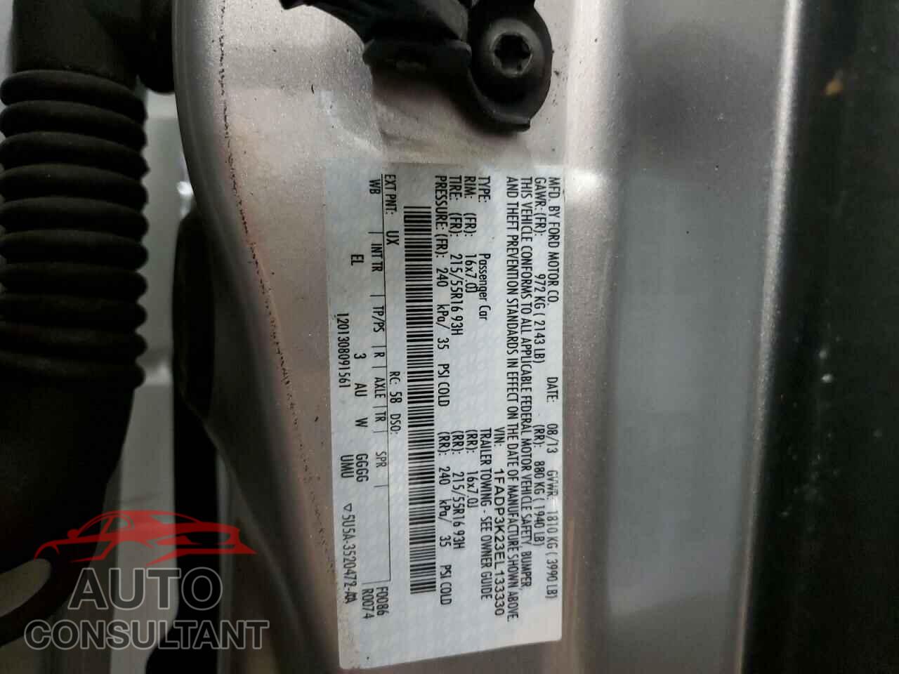FORD FOCUS 2014 - 1FADP3K23EL133330