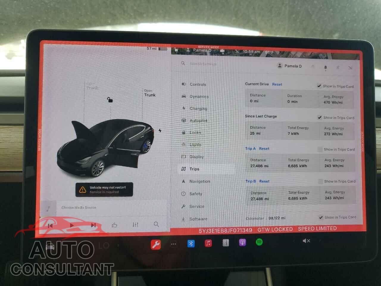 TESLA MODEL 3 2018 - 5YJ3E1EB8JF071349