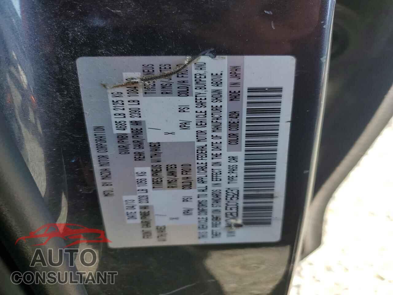 MAZDA 5 2013 - JM1CW2BL5D0159231