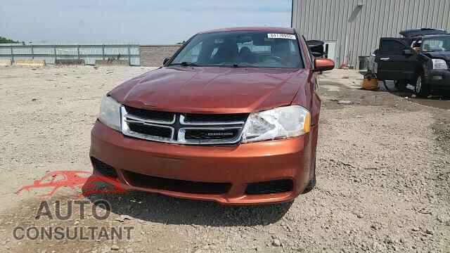 DODGE AVENGER 2012 - 1C3CDZCBXCN154570
