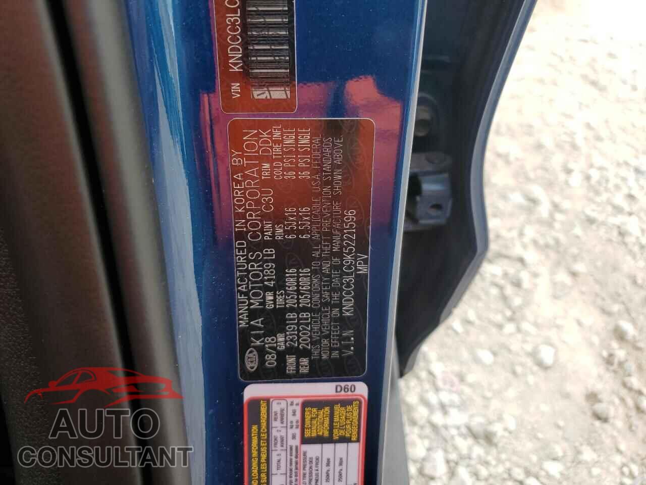 KIA NIRO 2019 - KNDCC3LC9K5221596