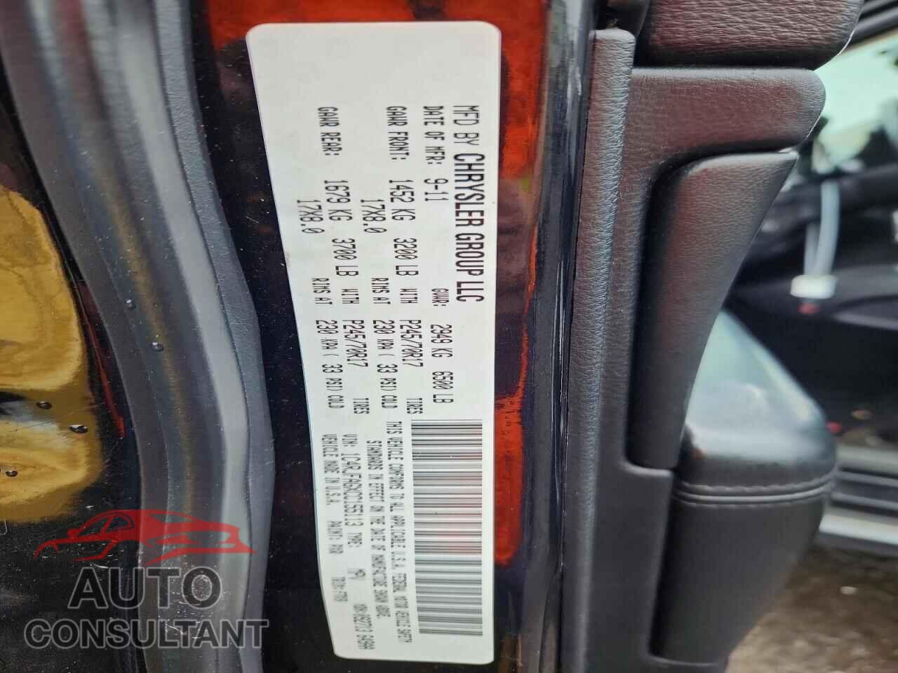 JEEP CHEROKEE 2012 - 1C4RJFAGXCC155113
