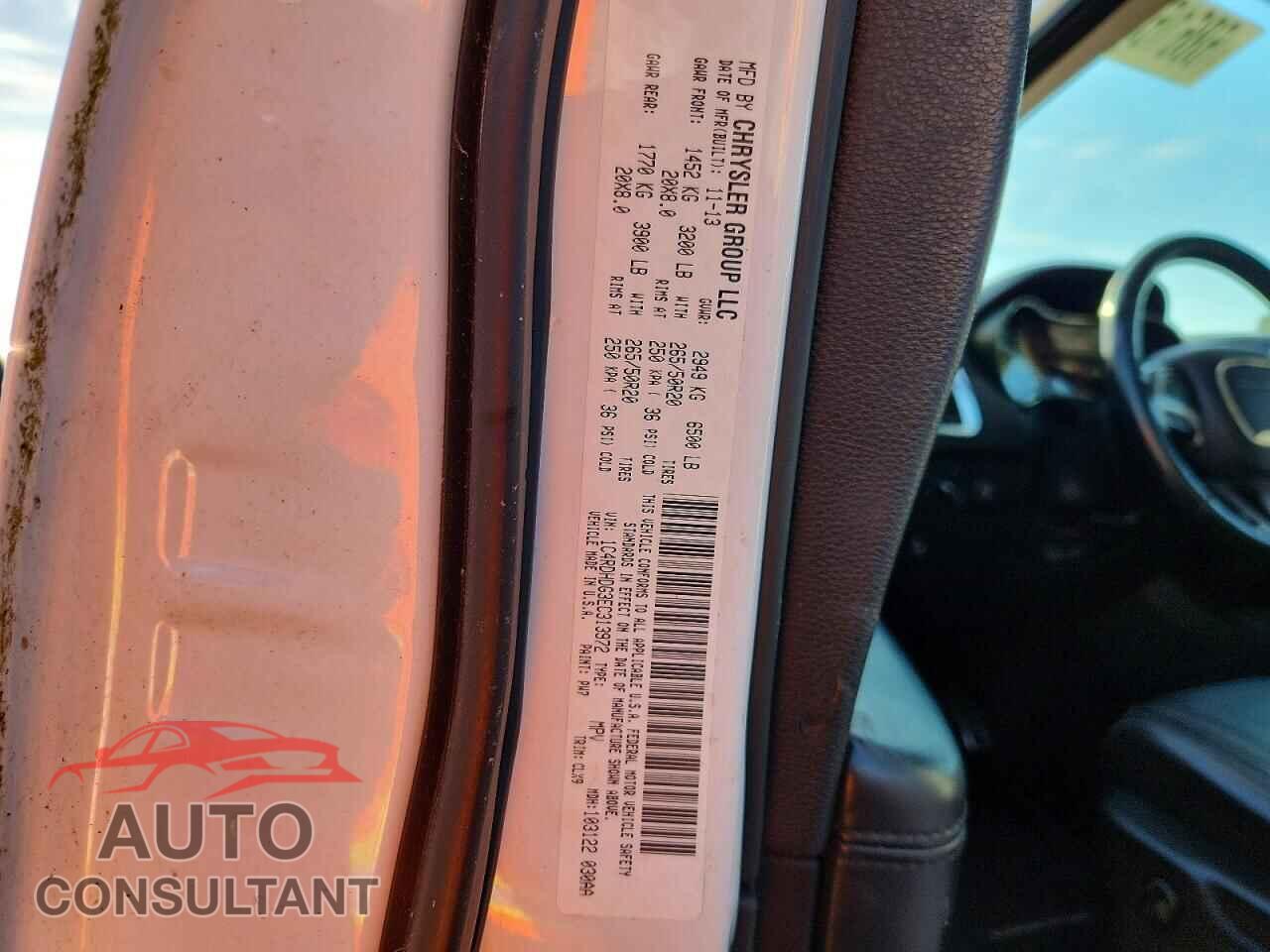 DODGE DURANGO 2014 - 1C4RDHDG3EC313972