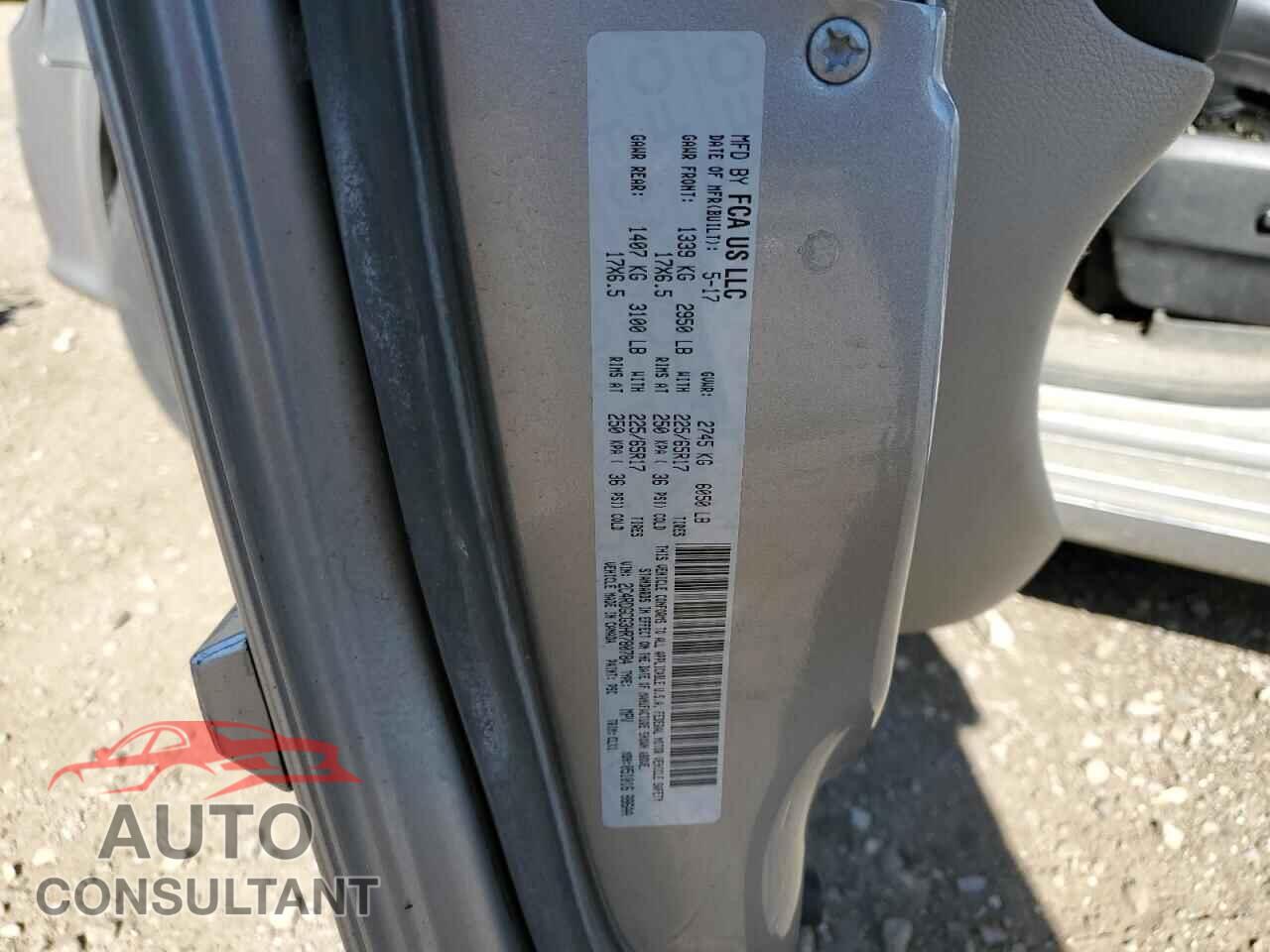 DODGE CARAVAN 2017 - 2C4RDGCG3HR780784