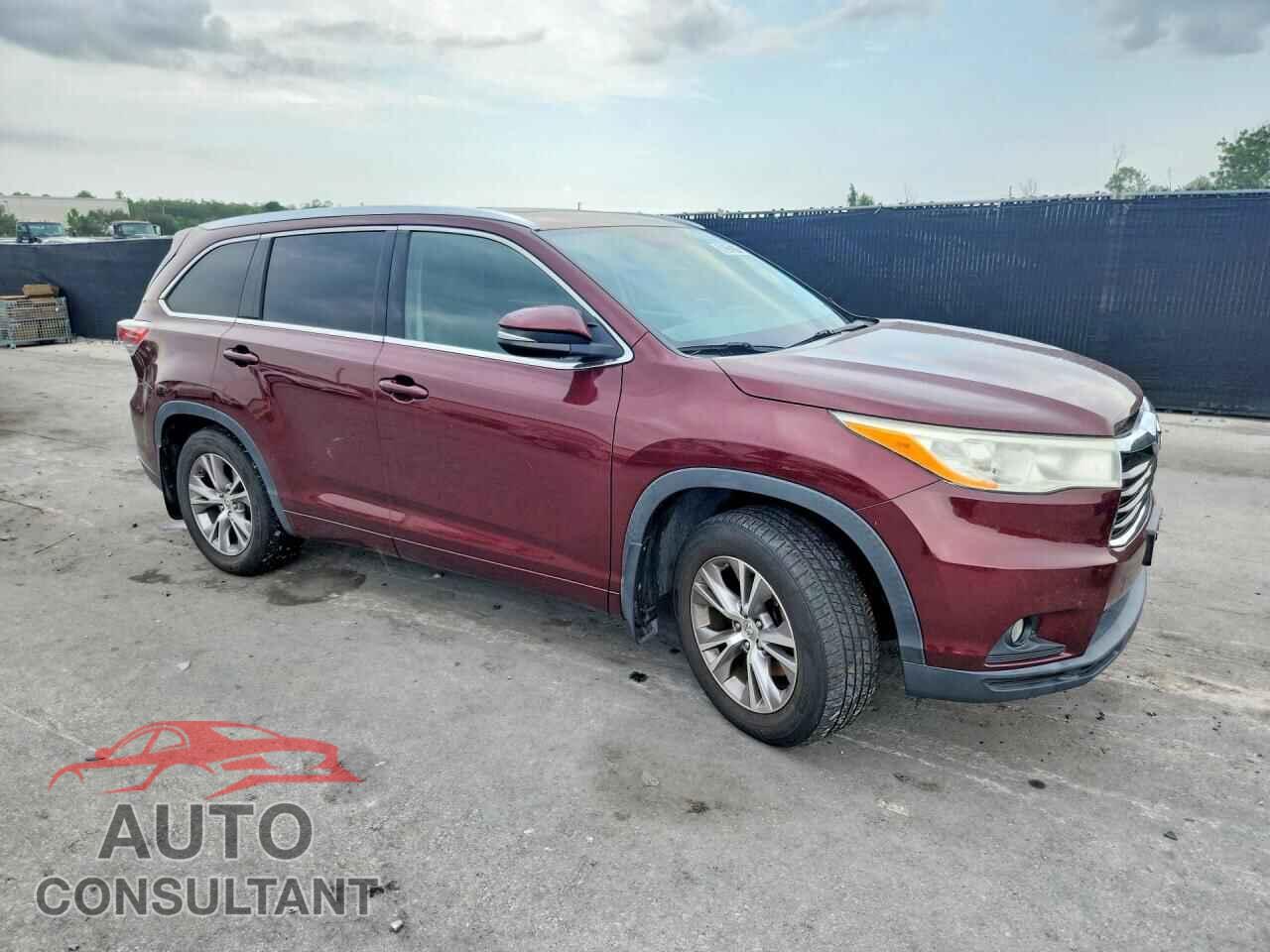 TOYOTA HIGHLANDER 2014 - 5TDJKRFH5ES065754