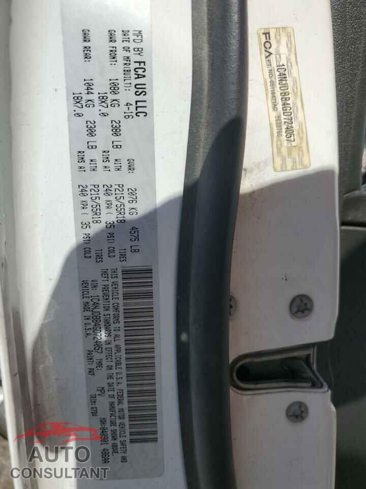 JEEP COMPASS 2016 - 1C4NJDBB4GD724057