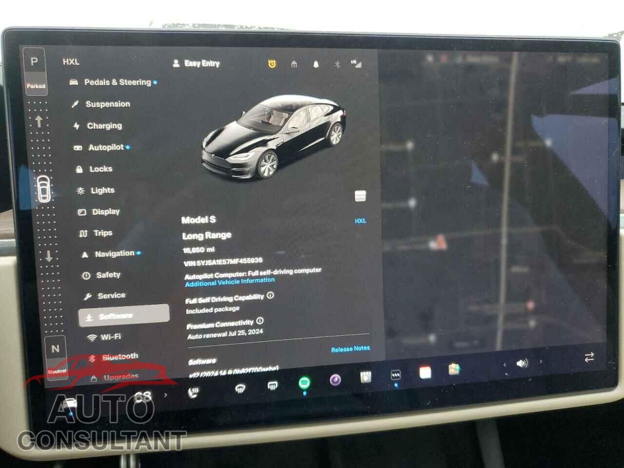 TESLA MODEL S 2021 - 5YJSA1E57MF455936