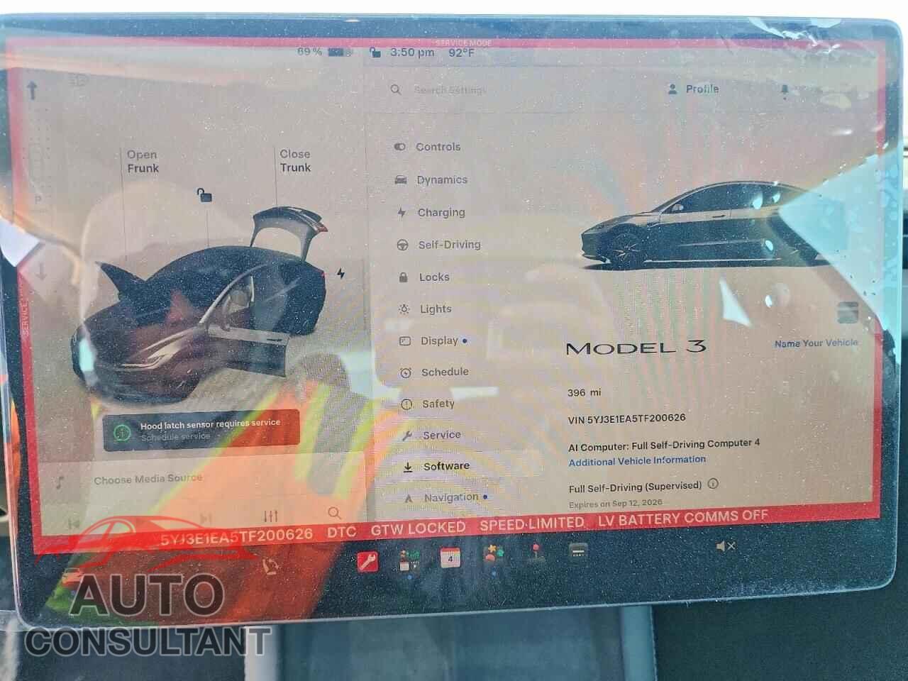 TESLA MODEL 3 2026 - 5YJ3E1EA5TF200626