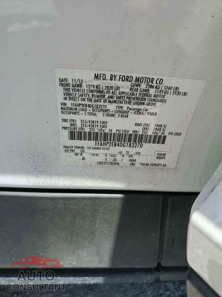 FORD TAURUS 2013 - 1FAHP2E84DG183270