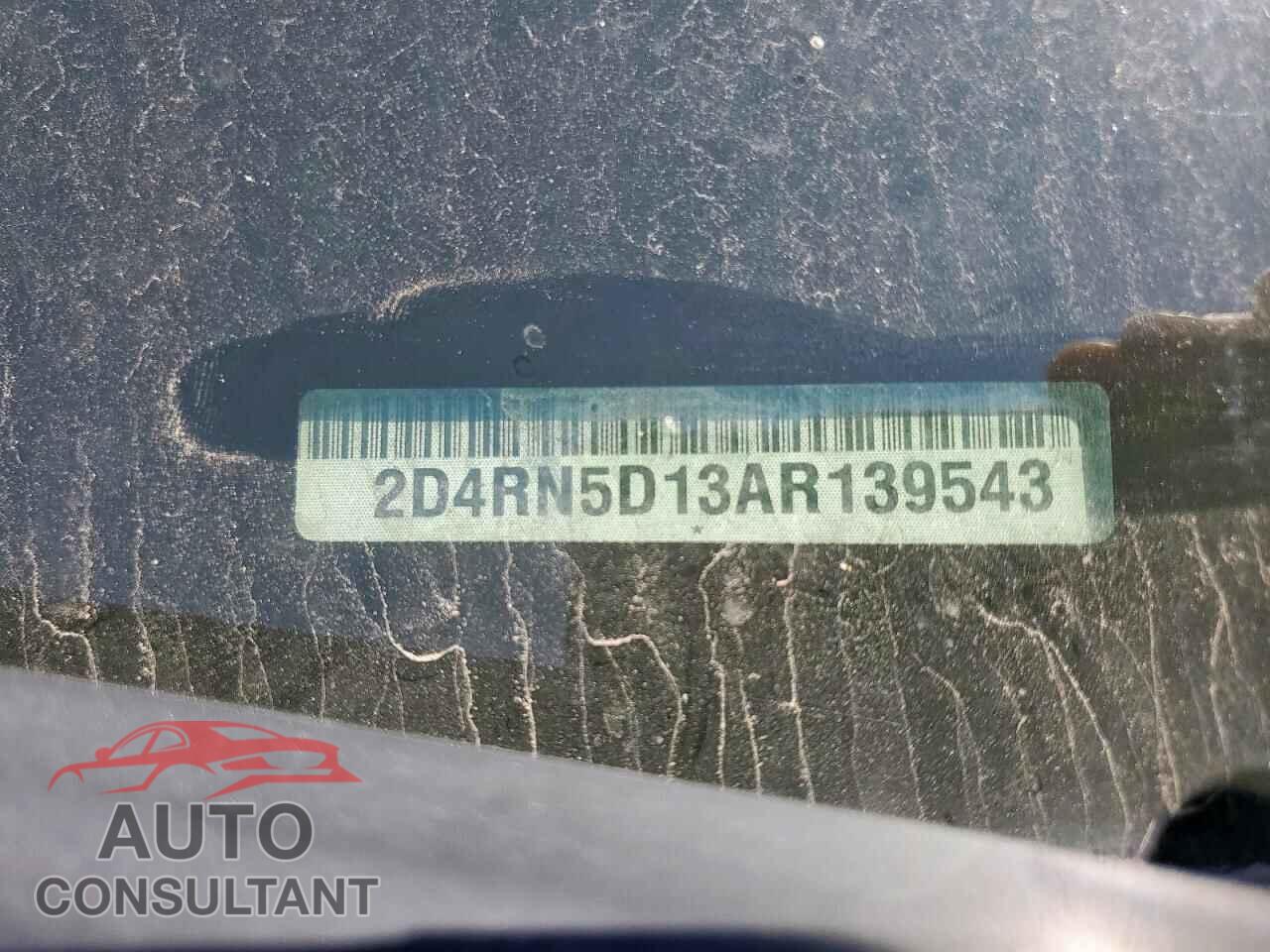 DODGE CARAVAN 2010 - 2D4RN5D13AR139543