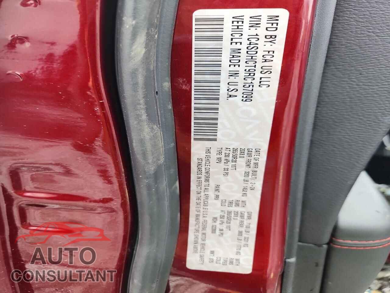 DODGE DURANGO 2024 - 1C4SDHCT9RC157099