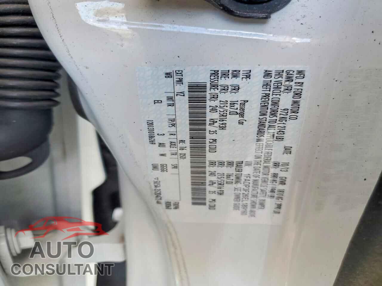 FORD FOCUS 2014 - 1FADP3F26EL189160