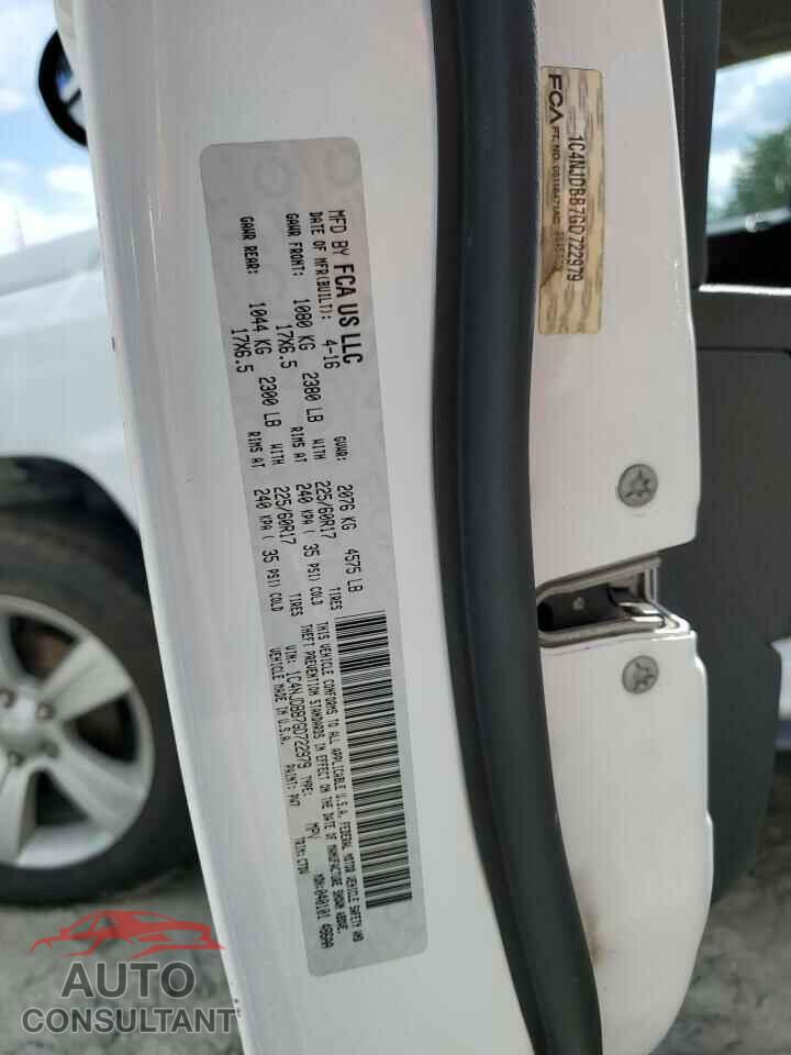 JEEP COMPASS 2016 - 1C4NJDBB7GD722979