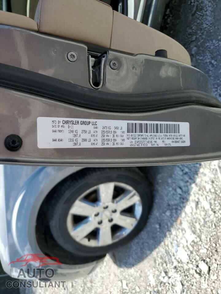 DODGE JOURNEY 2012 - 3C4PDCDG7CT149105