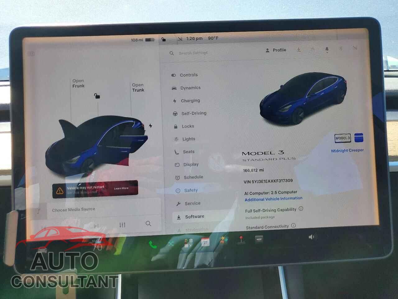 TESLA MODEL 3 2019 - 5YJ3E1EAXKF317309