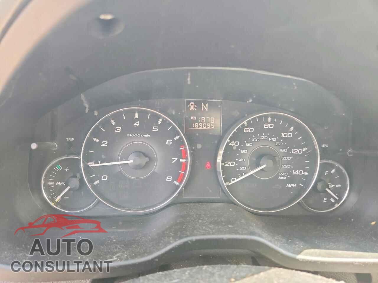 SUBARU OUTBACK 2012 - 4S4BRBKC7C3265756