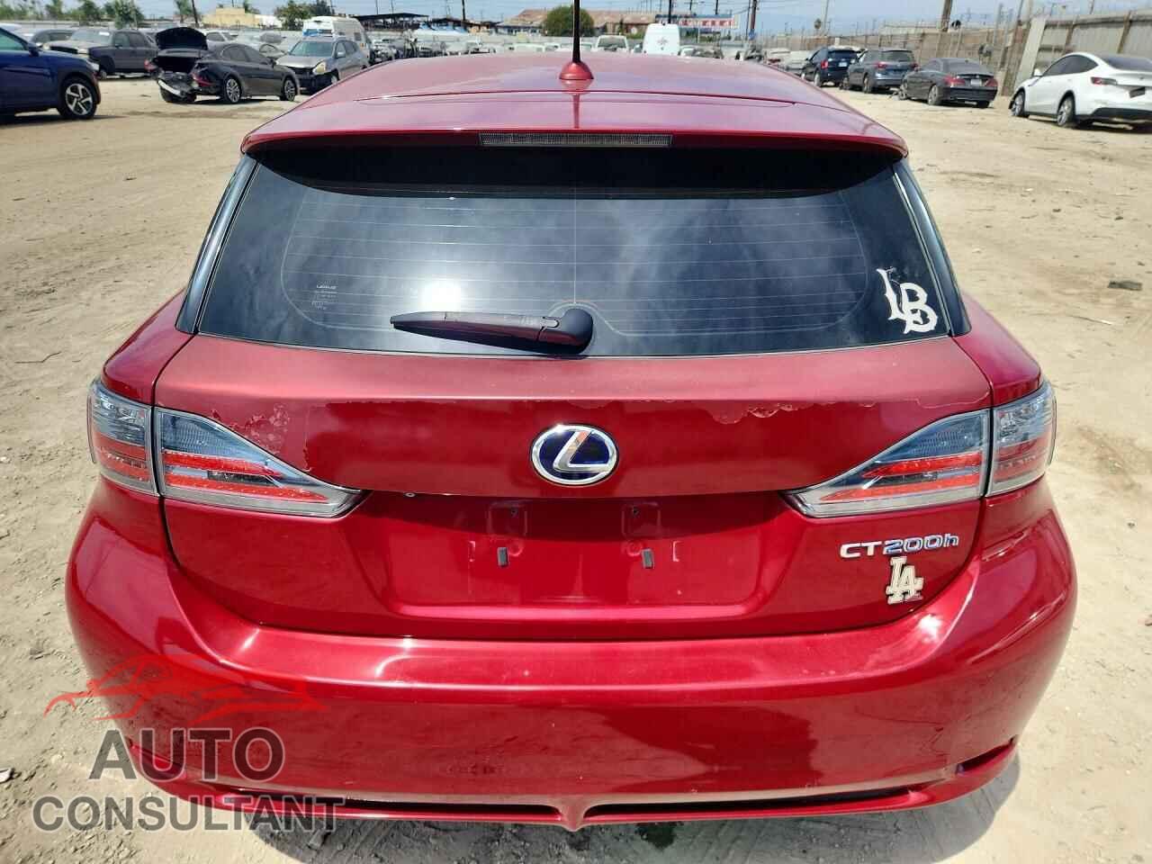 LEXUS CT 200 2012 - JTHKD5BH2C2107829