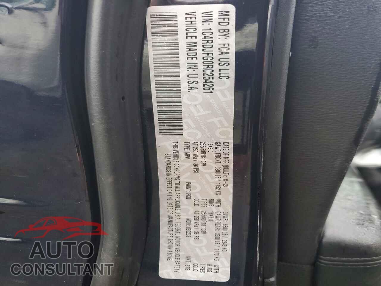 DODGE DURANGO 2024 - 1C4RDJFG0RC254261