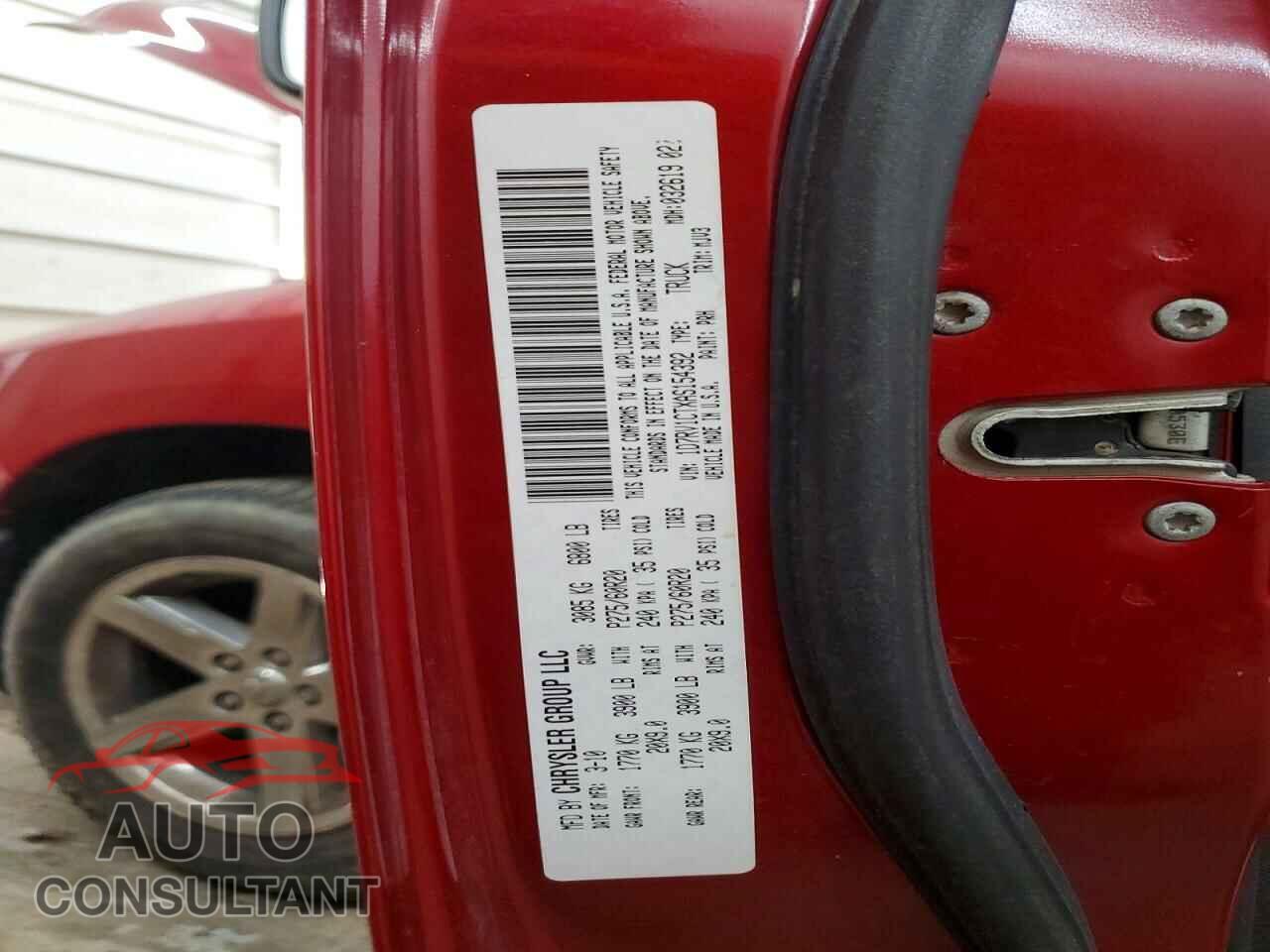 DODGE RAM 1500 2010 - 1D7RV1CTXAS154392