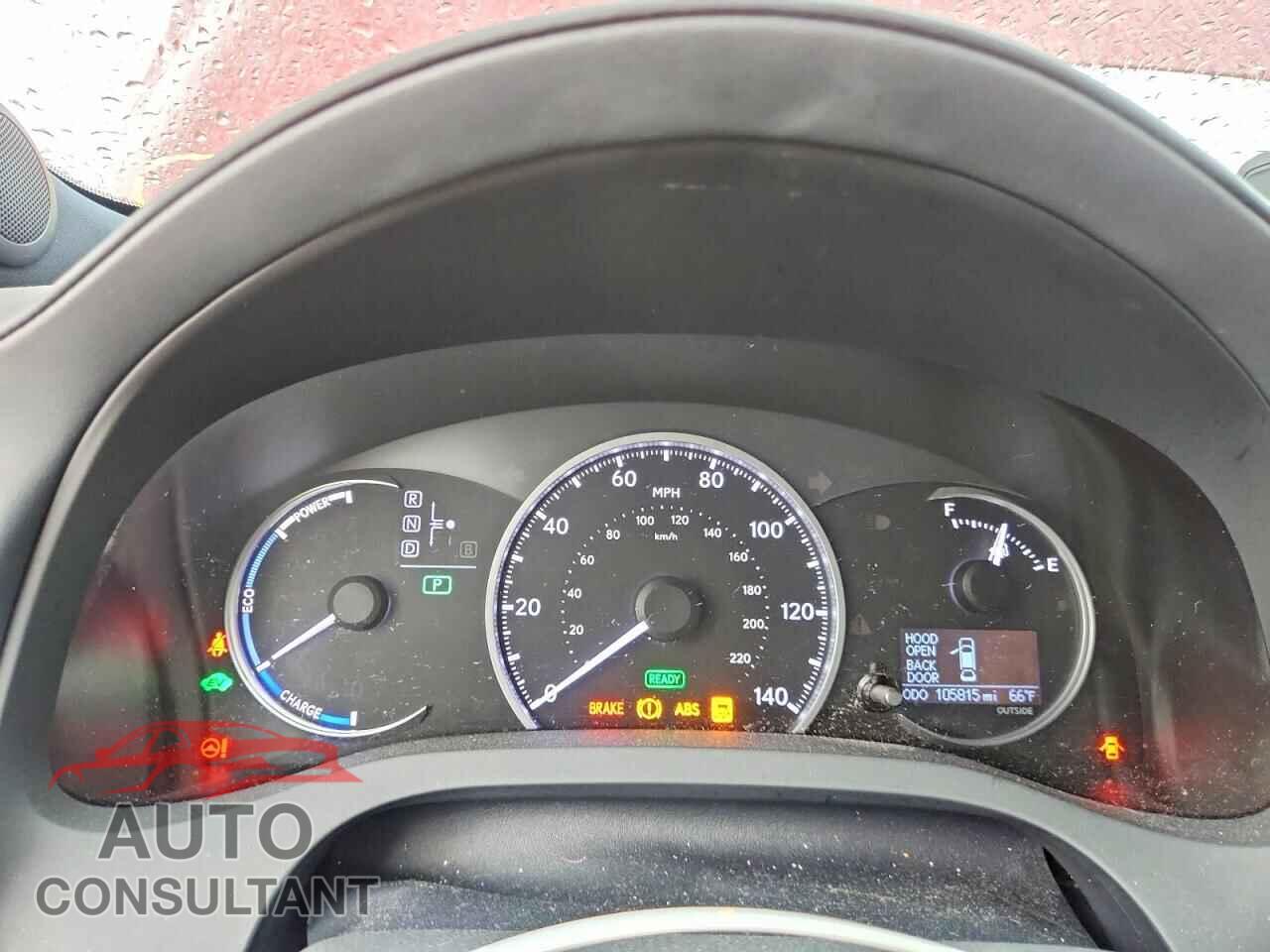 LEXUS CT 200 2012 - JTHKD5BH6C2068727