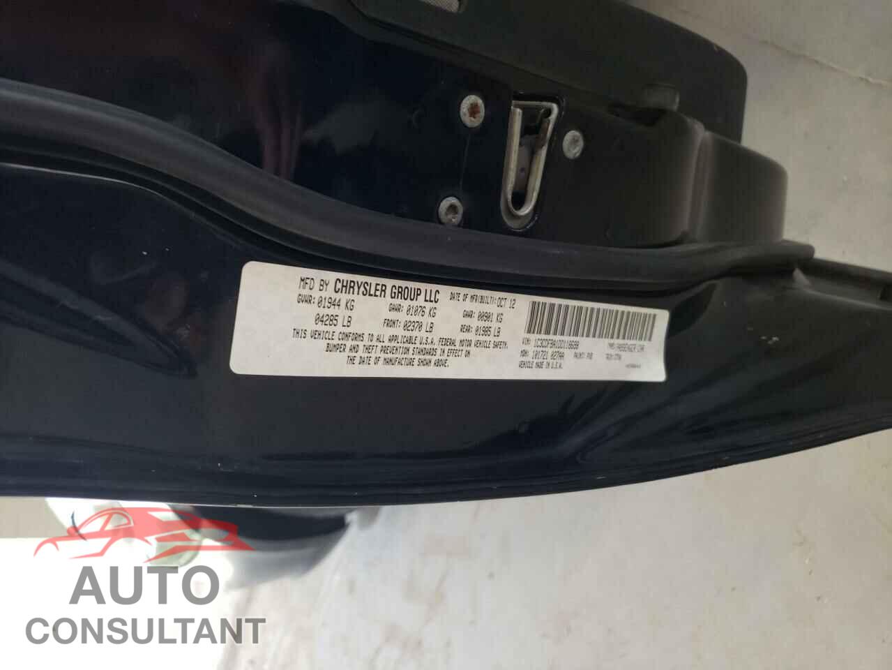 DODGE DART 2013 - 1C3CDFBA1DD118698