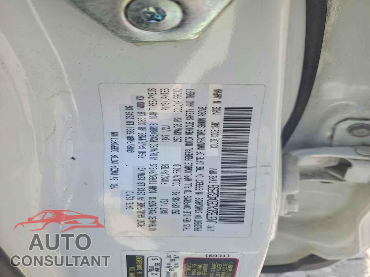 MAZDA CX-9 2014 - JM3TB2CA0E0432593