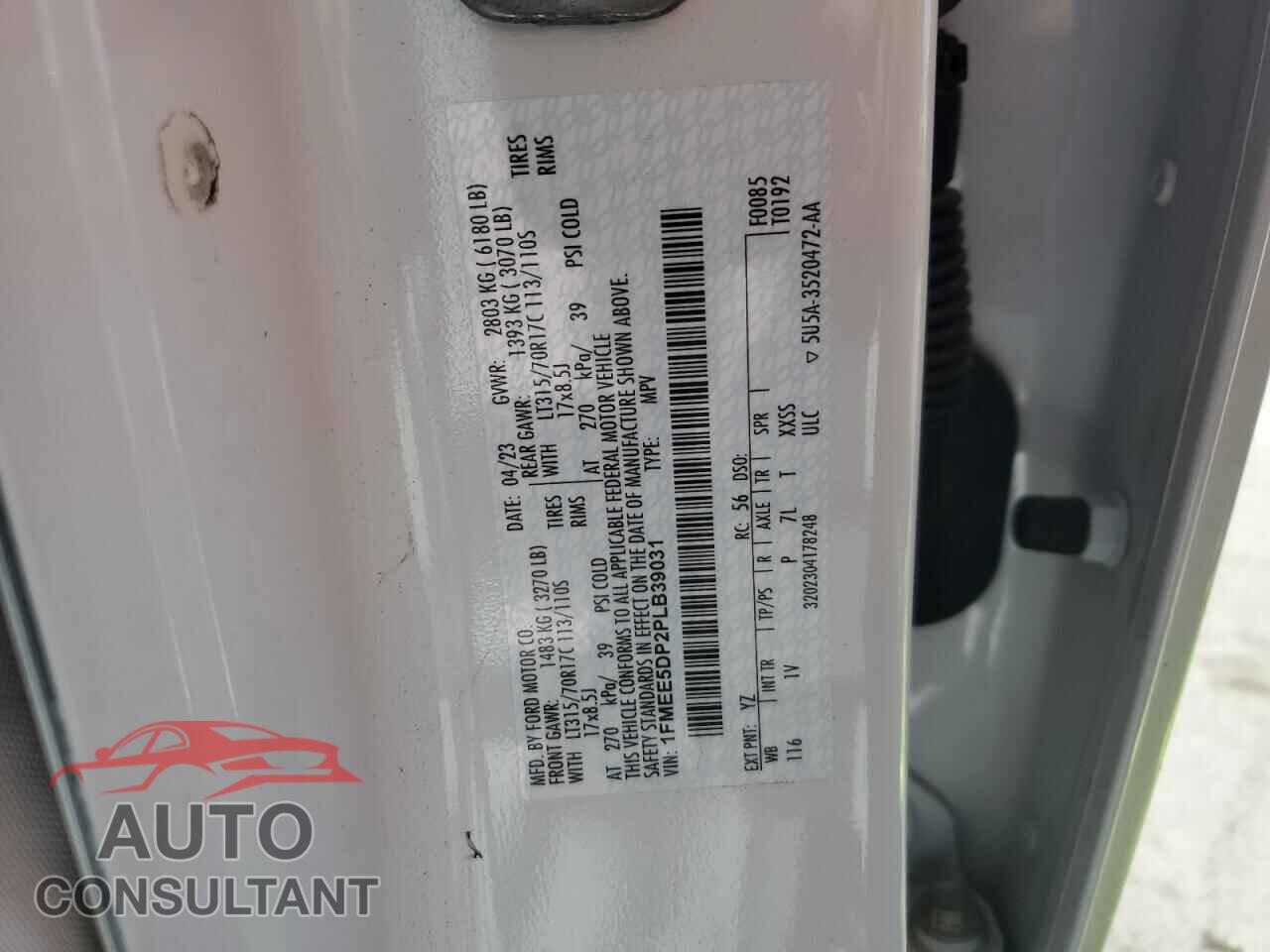 FORD BRONCO 2023 - 1FMEE5DP2PLB39031
