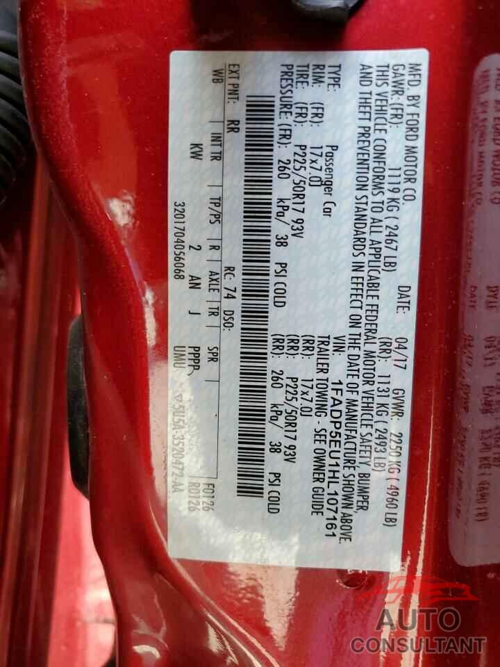 FORD CMAX 2017 - 1FADP5EU1HL107161