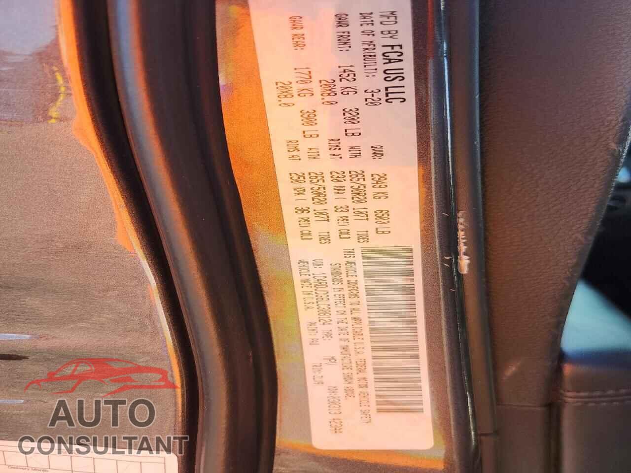 DODGE DURANGO 2020 - 1C4RDJDG6LC308124