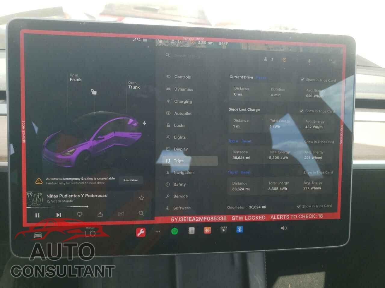 TESLA MODEL 3 2021 - 5YJ3E1EA2MF085338