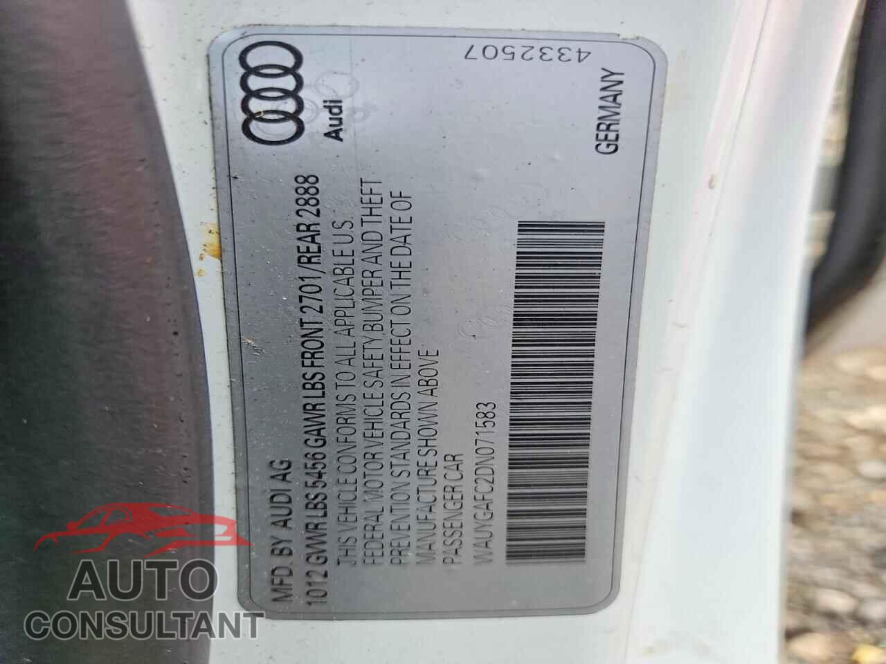 AUDI A7 2013 - WAUYGAFC2DN071583