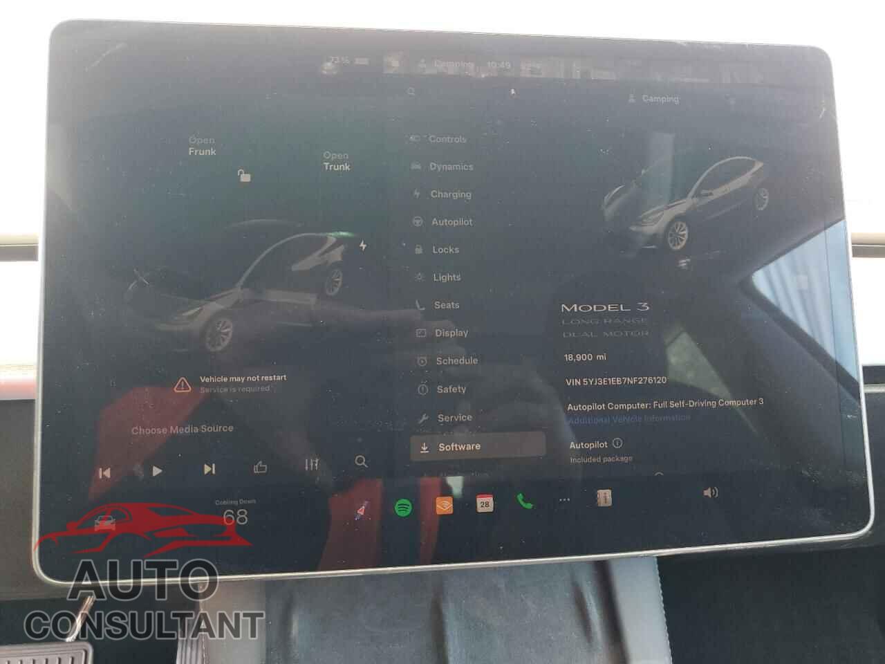 TESLA MODEL 3 2022 - 5YJ3E1EB7NF276120