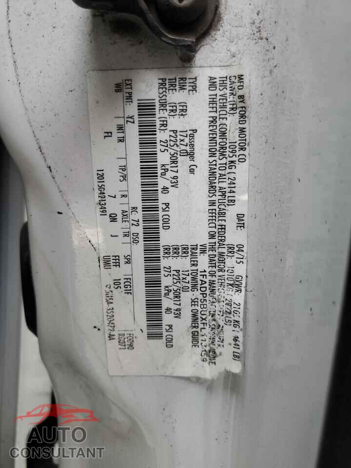 FORD CMAX 2015 - 1FADP5BUXFL113459