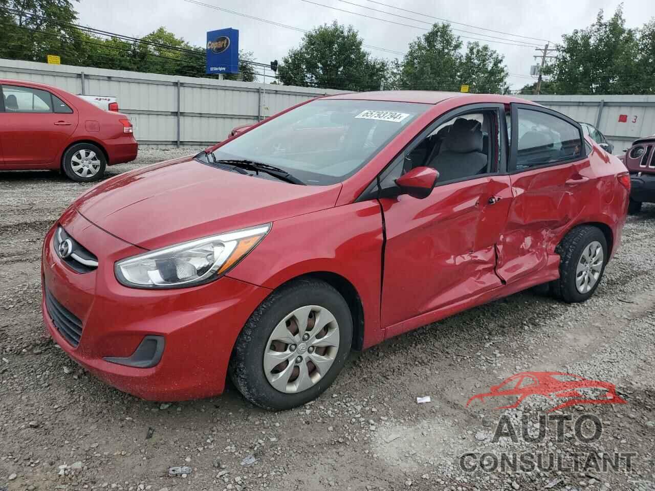 HYUNDAI ACCENT 2016 - KMHCT4AEXGU003573