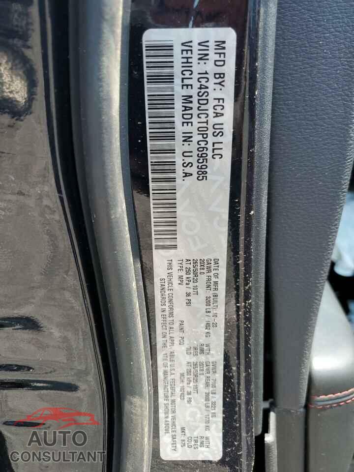 DODGE DURANGO 2023 - 1C4SDJCT0PC695985