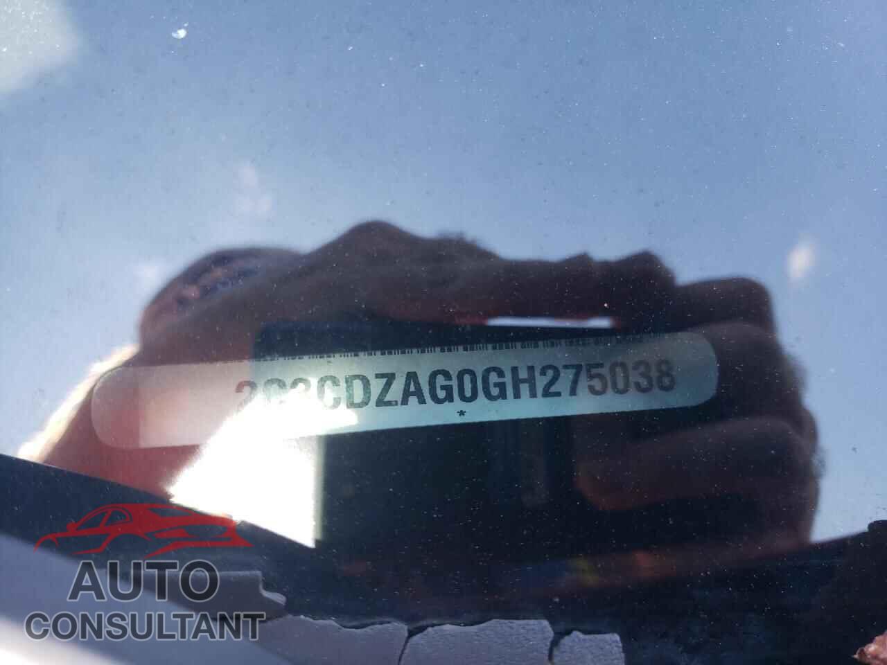 DODGE CHALLENGER 2016 - 2C3CDZAG0GH275038