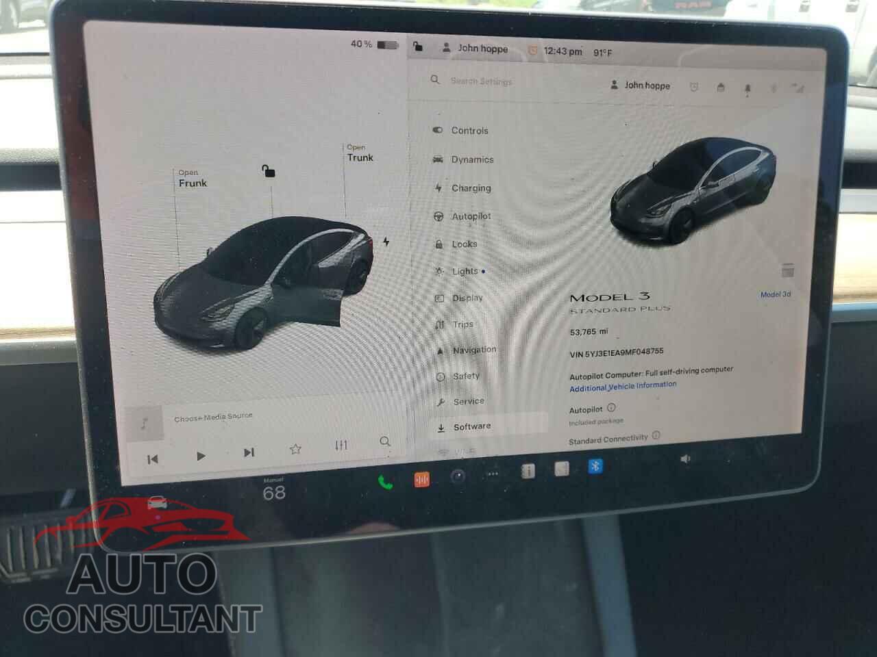 TESLA MODEL 3 2021 - 5YJ3E1EA9MF048755