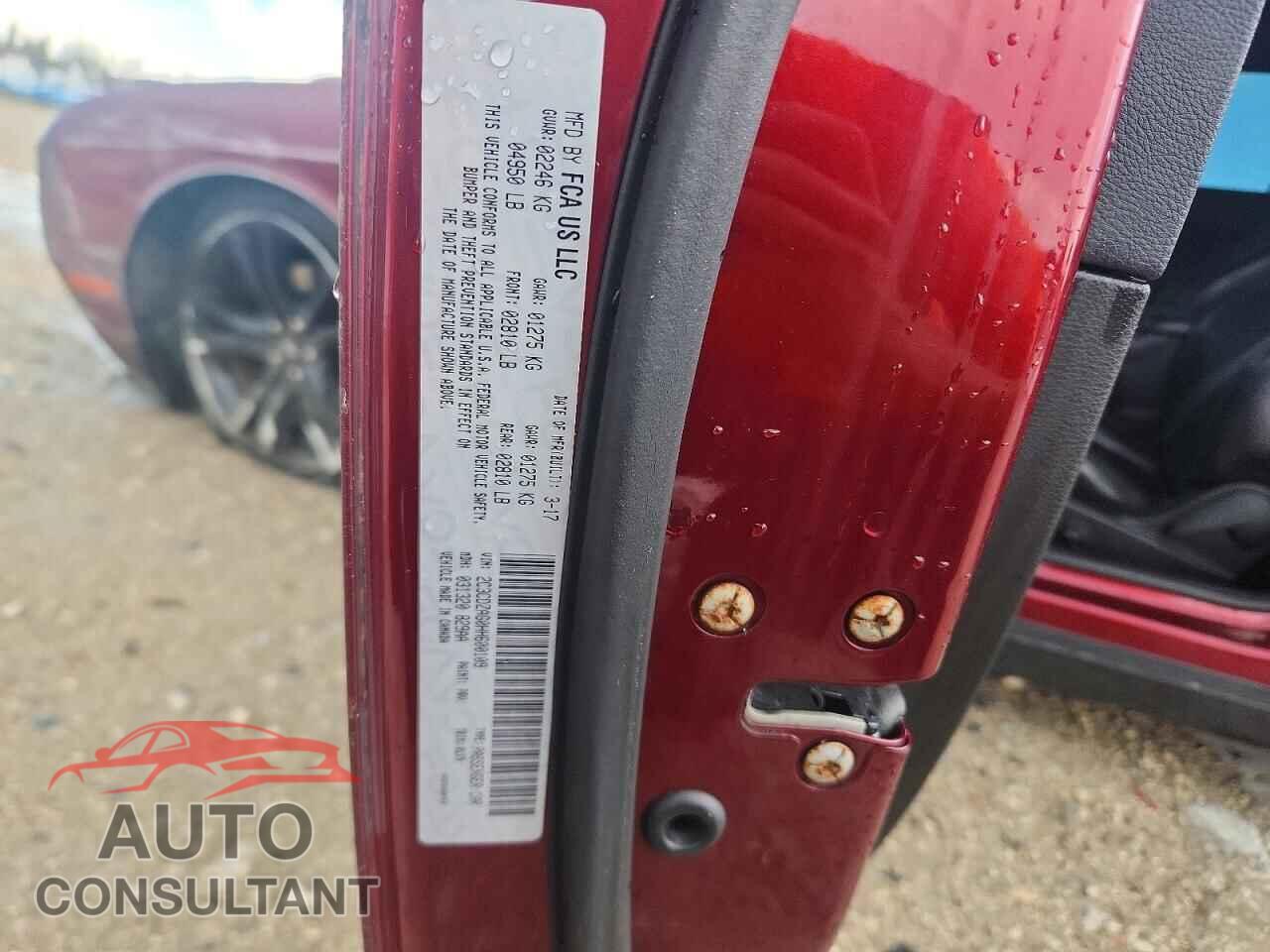 DODGE CHALLENGER 2017 - 2C3CDZAG0HH600109